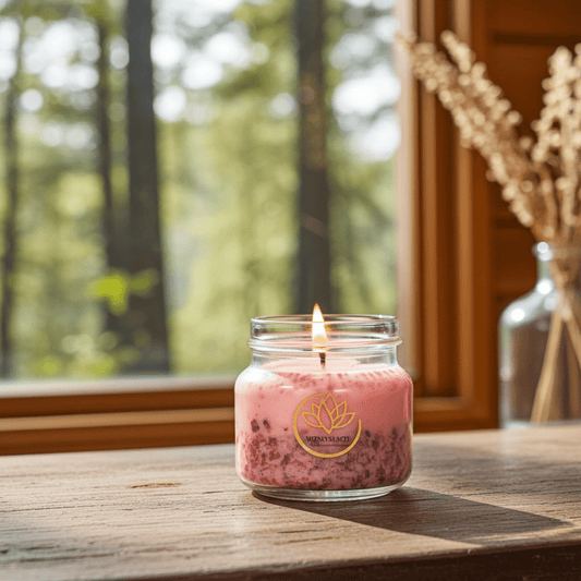 "Maison Rose" 300ml. - Świeca sojowa o zapachu róży (czas palenia ok. 45h.) - W Zmysłach