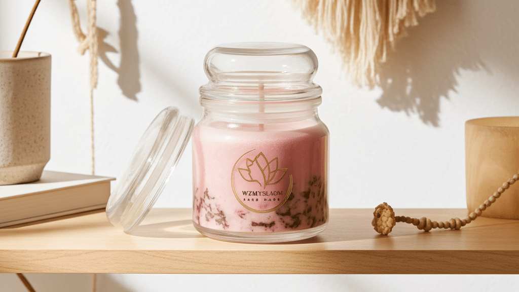 "Maison Rose" 200ml - Świeca sojowa o zapachu róży (ok. 35h palenia) - W Zmysłach