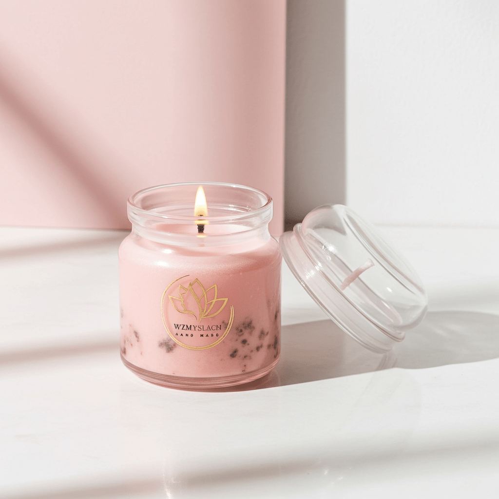 "Maison Rose" 200ml - Świeca sojowa o zapachu róży (ok. 35h palenia) - W Zmysłach