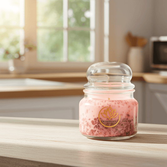 "Maison Rose" 300ml. - Świeca sojowa o zapachu róży (czas palenia ok. 45h.) - W Zmysłach