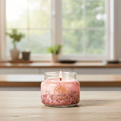 "Maison Rose" 300ml. - Świeca sojowa o zapachu róży (czas palenia ok. 45h.) - W Zmysłach