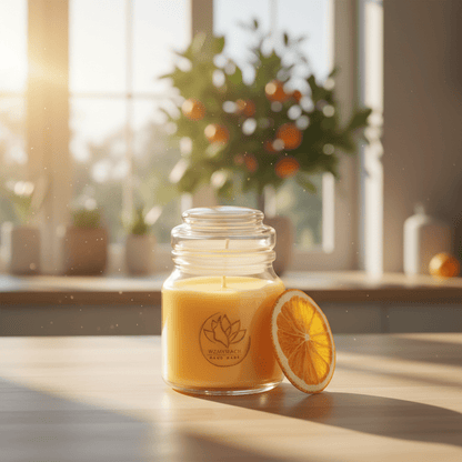 "Orange Bloom" 200ml. - Świeca sojowa o zapachu pomarańczy (czas palenia ok. 35h) - W Zmysłach