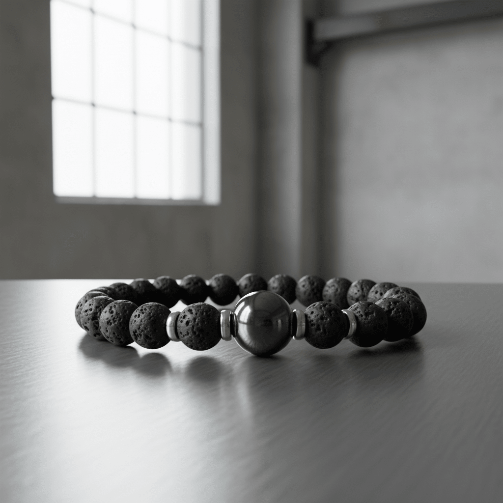 Shinju Kuro - Czarna Perła - bransoletka męska - W Zmysłach