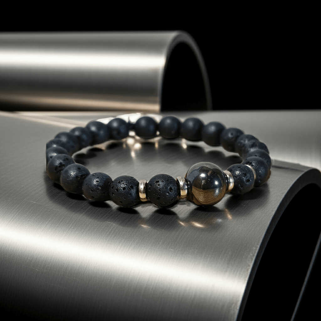 Shinju Kuro - Czarna Perła - bransoletka męska - W Zmysłach